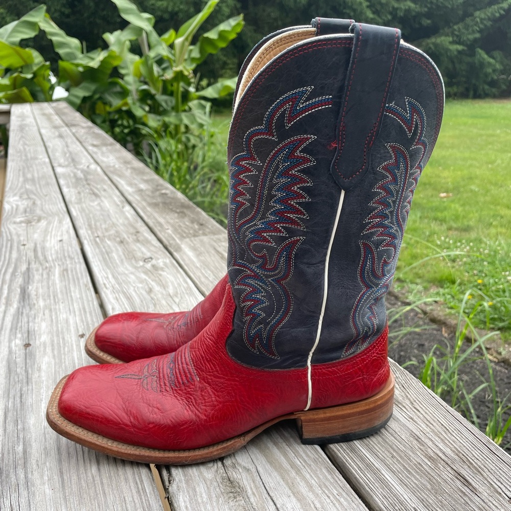 Fenoglio Red Bullhide Men’s Boots Size 10